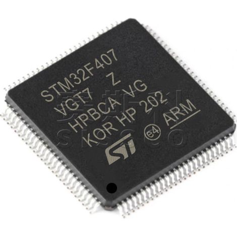 STM32F407VGT7 and STM32F407ZET6 electronic component chips, 5 units, 5 units.