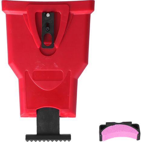 Affûteur de chaîne de tronçonneuse universel et portable pour chaînes de 14, 16, 18 et 20 pouces (2 trous), rouge (1/5)