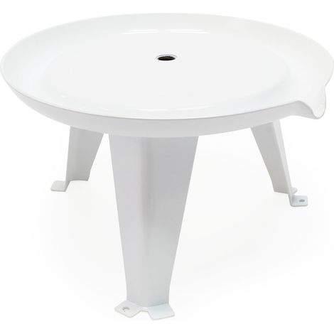Wiltec Base treppiede di ricambio per torchio frutta 6 l, in acciaio, con beccuccio versa succo