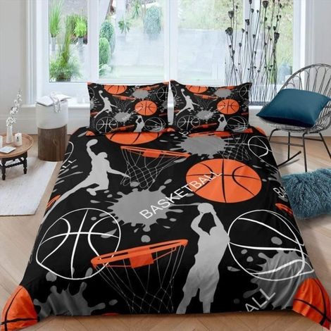 Parure de Lit Basket-ball Housse de couette adulte et enfant 140x200cm[980] (1/4)