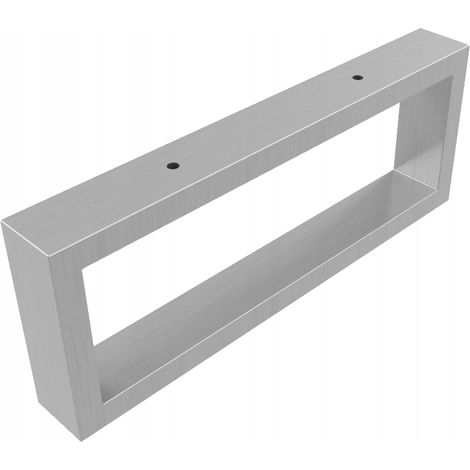 Patas de acero inoxidable de 50x15 mm para mesitas de noche, cómodas, armarios y muebles para electrodomésticos. (1/5)