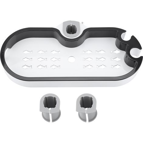 Cestino portaoggetti per doccia, cestino organizer da parete antiruggine, scaffale portaoggetti in plastica per bagno, doccia e cucina (1/5)