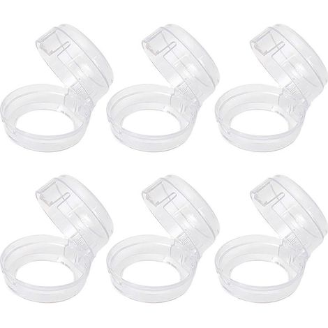 6er-Packung Herdknopf-Schutzhüllen, transparent (1/5)