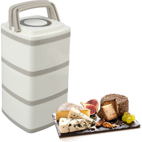 Isolierte Lunchbox aus Edelstahl 304 mit großem Fassungsvermögen, japanisches Design, doppel- oder dreilagig, mehrlagige Lunchbox für Schüler, Geschenkbox, 2,7 l. (1/5)