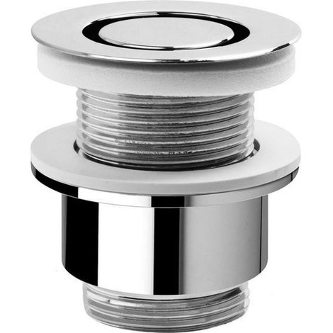 Sapho Accesorios Omp Tea - Válvula fija circular 1 1/4 ", para lavabos sin rebosadero, cromo 147.545.5 (1/3)