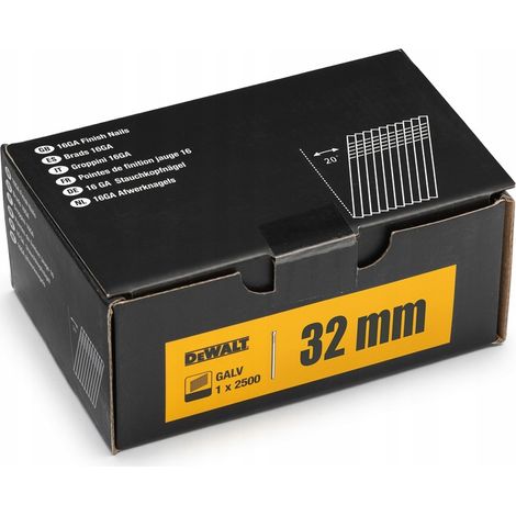 DEWALT 32 mm x 1,6 mm Nägel für DCN660 Nagler