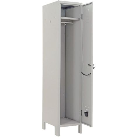 Prometal – Armoire d'atelier en tôle avec serrure – 1 porte – Dimensions 36x35x179 cm – Rangement sécurisé pour outils et matériel