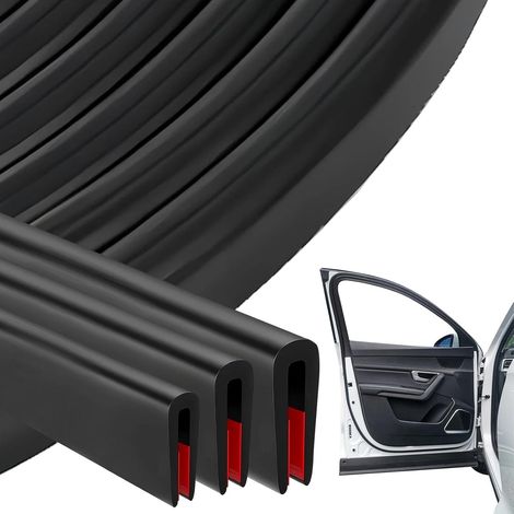 Protection Bord de Tole 6 m, Protection Porte de Voiture en Forme de U, 4-8 mm Protege Bord Portière Voiture, Joint Caoutchouc EPDM, pour Portière de Voitures, Fenêtres, Tôles (1/5)