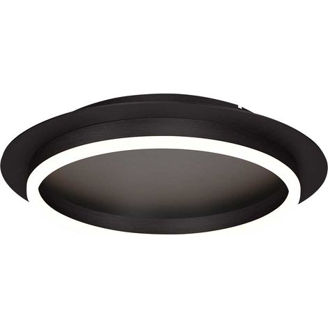 Steinhauer - plafón - Ringlux - negro - metal - Ø 32cm - LED -