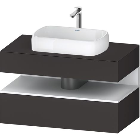 Lavabo consola Collection One de Duravit, 1 extraíble, 1 cajón, (1/2)