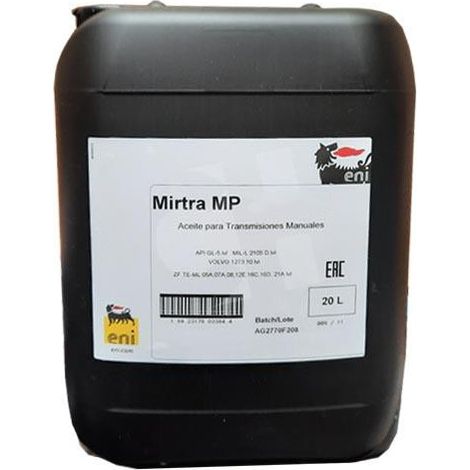 ENI G07750 - ACEITE PARA ENGRANAJES ENI MIRTRA MP 80W90 , 20 LITROS