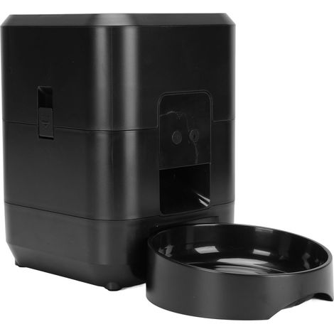 Distributeur automatique de croquettes pour animaux (chat et chien) avec contrôle des portions et minuterie, connexion Wi-Fi pratique, noir. (1/5)