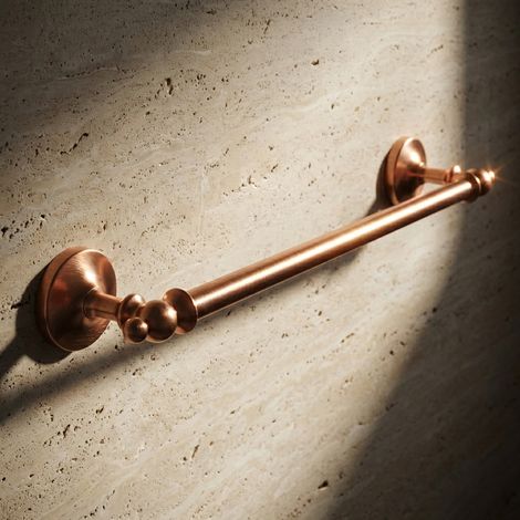 PaulGurkes Barre à serviettes en cuivre Bronze Nostalgie Rétro Antique (1/4)