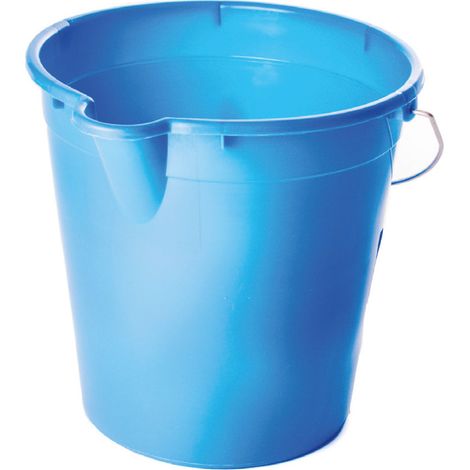 Secchio Per Pulizie Manico Ergonomico Con Becco Secchi Plastica Azzurro, misura10LcoloreSecchio (1/3)