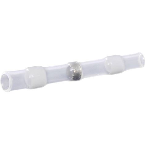 TRU COMPONENTS TC-12888416 Prolongateur avec gaine thermorétractable 0.25 mm² 0.34 mm² entièrement isolé blanc 50 pc(s) (1/2)