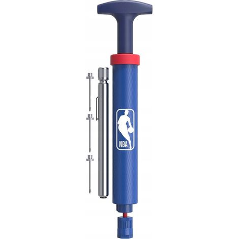 Pompa per palloni Wilson NBA DRV con manometro e tubo flessibile (1/3)