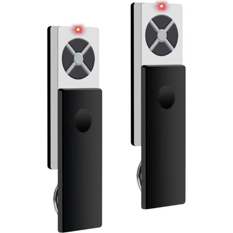Lot de 2 télécommandes d'ouvre-porte de garage compatibles avec Chamberlain pour TX2EV TX4EV TX2EVS TX4EVS TX2REV TX4REV TX4UNI TX4UNI TX4RUNI TX4UNIS, 4 canaux, 433,92 MHz (1/4)