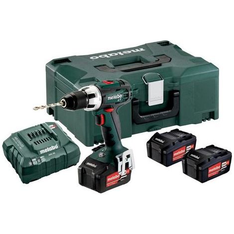 Metabo 602102960 Taladro atornillador a bateria 18V 3x 4Ah Li-Ion BS 18 LT Con maletín (1/4)