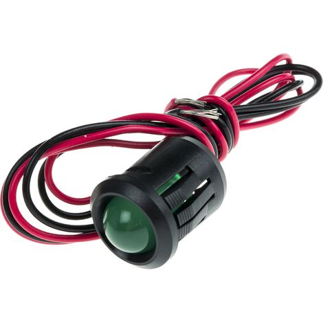 Voyant LED lumineux Vert RS PRO, dia. 14mm, 24V c.c. ( Prix pour 1 )