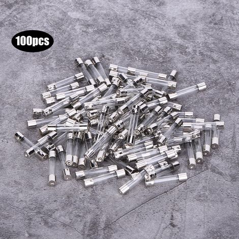100 fusibles en verre à action rapide, AC250V, 6 x 30mm (4A) (1/5)