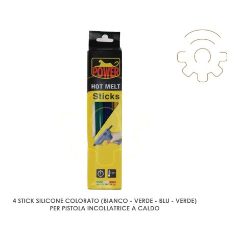 4 recharges de bA tons de colle en silicone colorA s pour pistolet A  colle chaude de diffA rentes couleurs