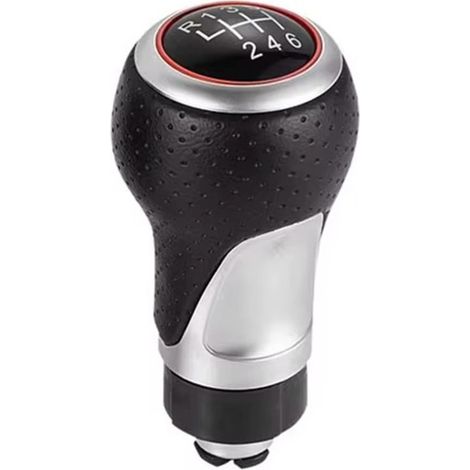 Pommeau de levier de vitesse pour Audi S-line A3 A4 A5 A6 A7 TT, 6 vitesses, anneau rouge
