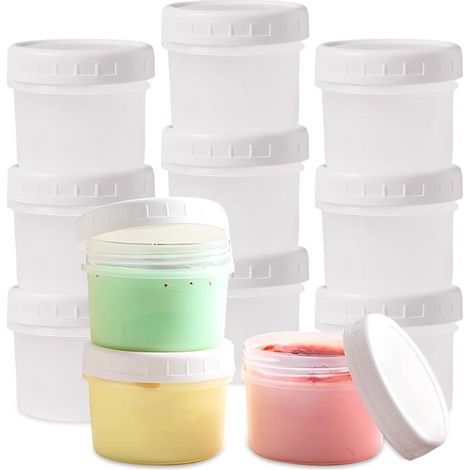 Contenitori impilabili con coperchio, 12 x 160 ml (1/4)