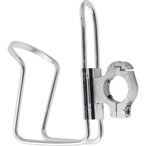 Porte-gobelet pour moto, fixation au guidon, adaptateur argenté (1/5)