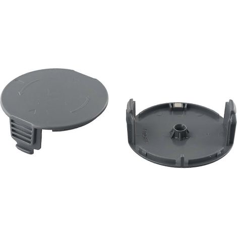 1600A01R5J Pour coupe-bordures Bosch Universal Grasscut 18 / 18-26 / 18-260, couvercle de bobine de fil en ABS. (1/4)