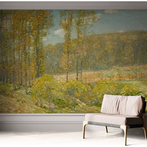 Fotomurale adesivo - Carta da parati adesiva - per la cucina camera da letto per la soggiorno - Paesaggio boschivo 312x219 cm (1/5)