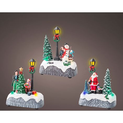 Figura navideña led con farola, 3 modelos (1/2)
