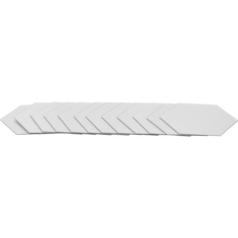 Set mit 20 cm großen, silberfarbenen, sechseckigen Acryl-Wandspiegelaufklebern, selbstklebend, zur Dekoration von Wohn- und Schlafzimmern (1/5)