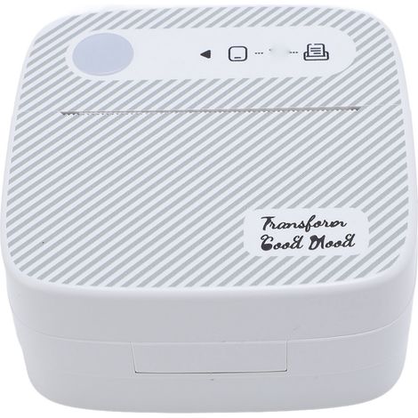 Imprimante d'étiquettes thermique Bluetooth, mini imprimante de poche portable sans encre, bandes blanches, type (1/5)