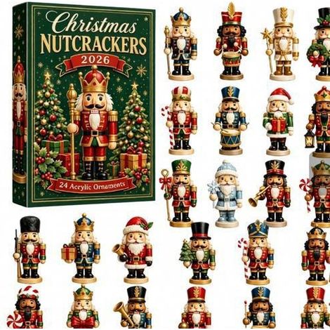 Christmas NUTCRACKERS 2026 Christmas Blind Box Advent Calendar Christmas Tree Decoration (1/5)