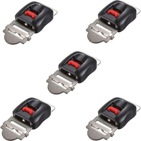 5Pcs Motorcycle Helmet Clip Chin Strap Quick Release Buckle-- (1/5)