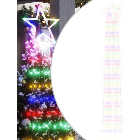 Guirlande de sapin de Noël 320 LED colorées 375 cm (1/5)