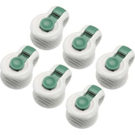 6 pièces attaches de clip de couette pour le placement sans angle des accessoires de literie fixateurs anti-déménagement, vert (1/4)