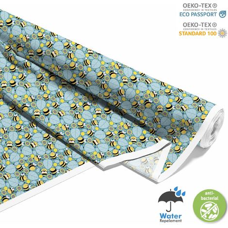 TESSUTI DECORATIVI PER ESTERNI OXFORD - Motivo Api e Foglie I DX368 (1/5)