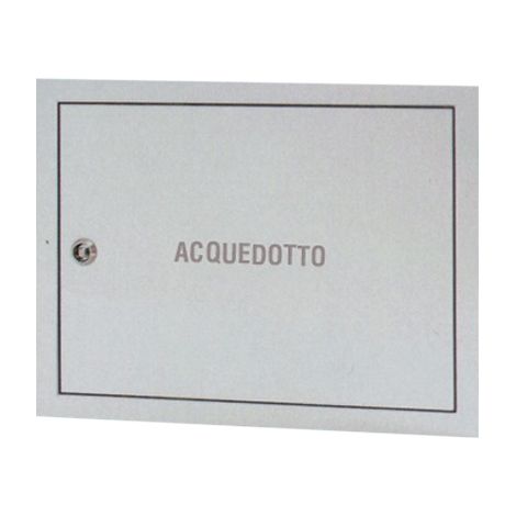 Sportello In Lamiera Zincata Per Contatori Acqua H30x30 Cm 1pz