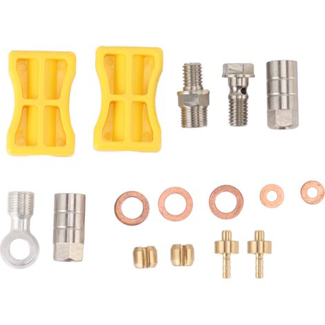 Raccord de flexible de frein hydraulique pour vélo, durable et facile à installer, en alliage d'aluminium (adapté aux sauts). (1/5)
