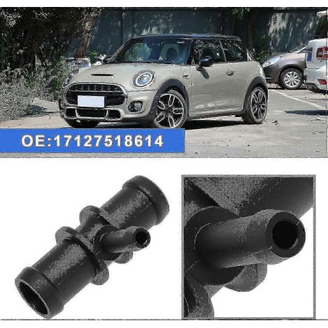 Conector de manguera de refrigerante para automóvil, junta en T, compatible con R52 R53 17127518614, piezas de repuesto de plástico - Buen estado SZRH AF (1/4)