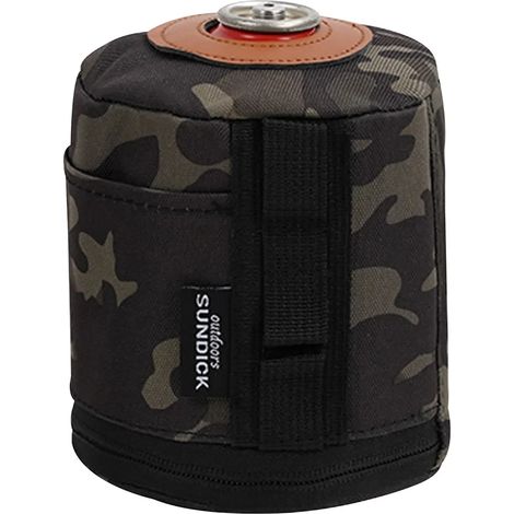 Housse de protection pour bidon d'essence en coton et lin, étui de rangement anti-chute pour bouteille de gaz, housse pour réchaud portable (1/5)