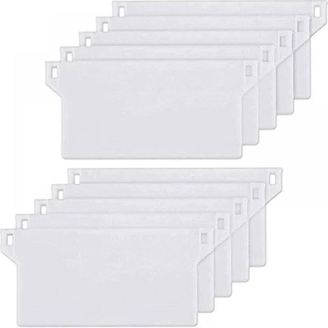 Packung mit 10 Gewichtsplatten für Vertikaljalousien, 127 mm Lamellen, weiße Ersatzteile (1/4)