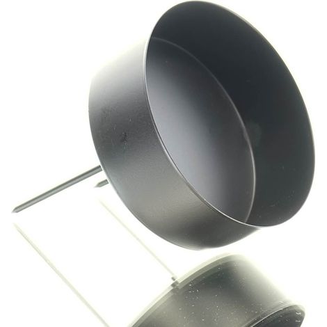 SCHEULEN Kranzstecker Kerzenhalter Meta Schwarz mit hohem Rand Ø 8 cm - Metall (1/3)