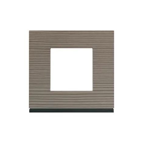 Plaque gallery 1 poste materiel grey wood (WXP4802) (1/2)