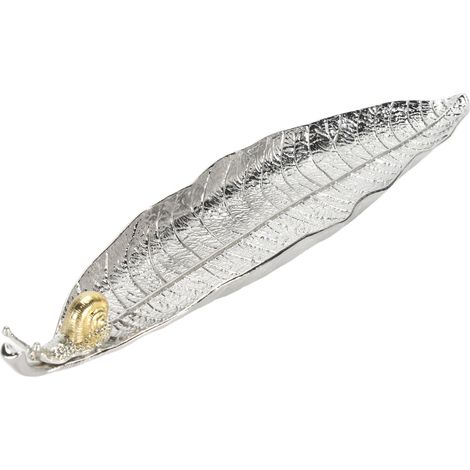 Räuchergefäß in Blatt- und Schneckenform aus Zinklegierung – Blatt-Räuchergefäßhalter – Lindert Müdigkeit – Exquisiter Räucherstäbchenhalter für den Meditationsraum (1/5)