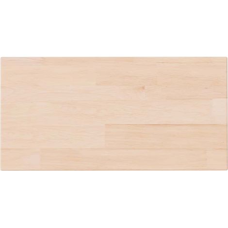 vidaXL Tabla de estantería madera maciza roble sin tratar 40x20x1,5 cm (1/2)