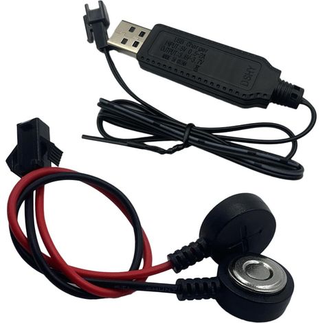 Câble de de Batterie Universel 3, 7 V avec connecteur magnétique et Fil en PVC de 50 cm Fil de Bronze à Haute conductivité pour Dispositif de Sortie de Batterie Câble d ' Extension de Prise (1/5)