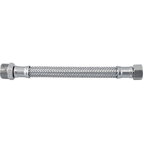 FLESSIBILE IN ACCIAIO INOX cm 50 M 1/2 x 1/2 F - Senza Marca