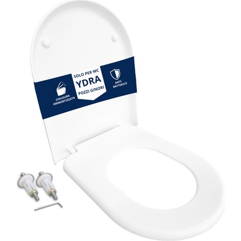 Copriwater Ydra Pozzi Ginori Soft Close termoindurente bianco come originale (1/4)